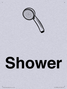 Dementia Shower sign